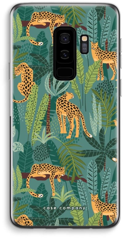 Case Company® - Hoesje geschikt voor Samsung Galaxy S9 Plus hoesje - Luipaard 2 - Soft Cover Telefoonhoesje - Bescherming aan alle Kanten en Schermrand