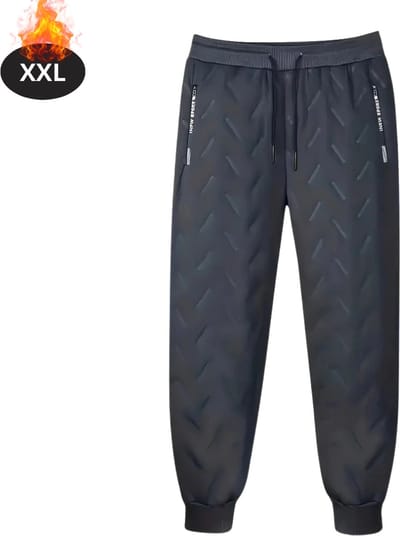 Nivard Warme Broek Heren - Thermo - Fleece - Winterbroek - Joggingbroek - Sweatpants - Grijs - XXL