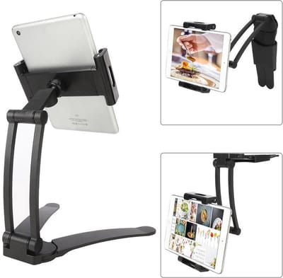 LuxeBass Multifunctioneel Tablethouder iPad houder Telefoonhouder voor Thuis en Werk  | 5.5~11 inch - LB517