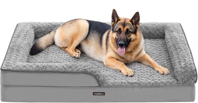 Feandrea - Hondenmand - Orthopedisch Hondenbed voor Grote Honden - Waterdicht Hondensofa - Afneembare Pluche Hoes