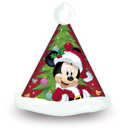Arditex Kerstmuts Mickey 43 X 32 Cm Polyester Rood