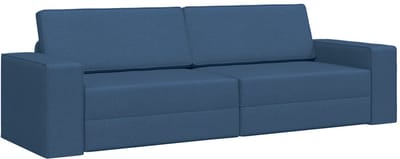 Slaapbank - Uitklapbaar - Slaapstoel - Logeerbed - Zetelbed - Slaapfauteuil - Vouwbed - 2 persoons - Zeer comfortabel - Blauw