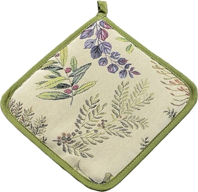 Pannenlap - Gobelinstof - Green Leaves - Groene Bladeren