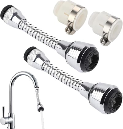 Keukenmengkraan Spraykop Adapter Set - Flexibele Aerator en Sprayer 360° voor Keukens en Bars, Ideaal voor Taps en Douches