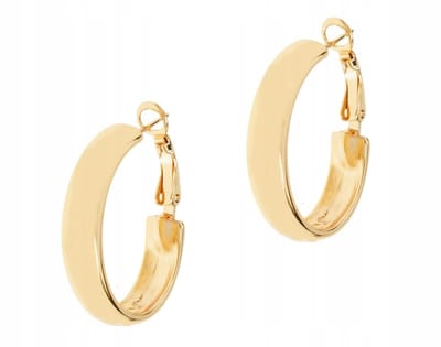 Elegante gouden oorbellen halve cirkels Classic collectie