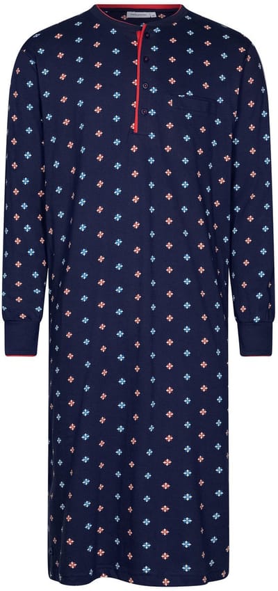 Pastunette - Nachthemd - Lunar - Bio Katoen - Blauw - Maat XXL
