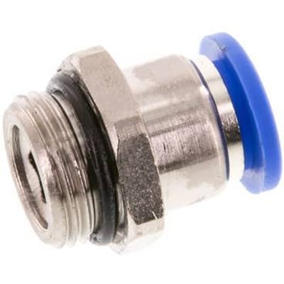 10mm x G3/8'' Messing/PA 66 Insteekfitting Buitendraad NBR [2 Stuks]