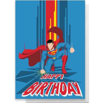 Superman Happy Birthday Greetings Card - Standard Card