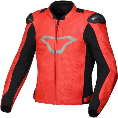 Macna Aviant Air geperforeerde leren motorjas -