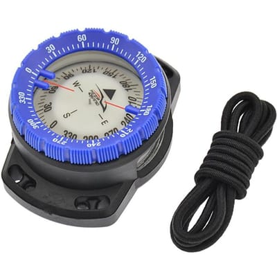 Bandeau de poignet Boussole de repérage 50m Montre Équilibré Hydrofuge Lumineux Léger Boussole Navigation sous-marine Plongée Scuba Boussole de Navigation CHINA