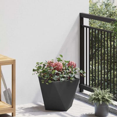 vidaXL Plantenbak Zwart 30 x 30 x 30 cm Staal