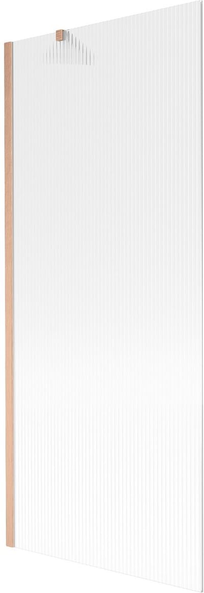 Mexen Next badwand 1-delig 80 x 150 , strepen, geborsteld koper - 895-080-000-00-09-65