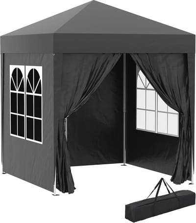 Tuinpaviljoen 2 x 2 m - Waterbestendige Partytent met Zijwanden en Draagtas - Ideaal voor Bruiloften en Feesten
