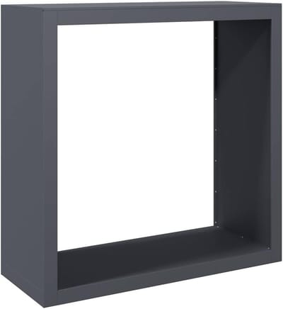 Haardhoutrek - Houtopslag - Open Haard - Weerbestendig Staal - 100x40x100 cm - Antraciet