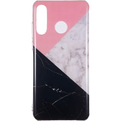 Mocaa Huawei P30 Lite Gemeleerd Marmer Hoesje Meerkleurig