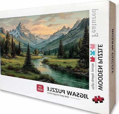 Houten Puzzel - Legpuzzel Volwassenen - Ontspannende Hobby - Letters op Achterkant - 122 x 81 cm - Sneeuwberg
