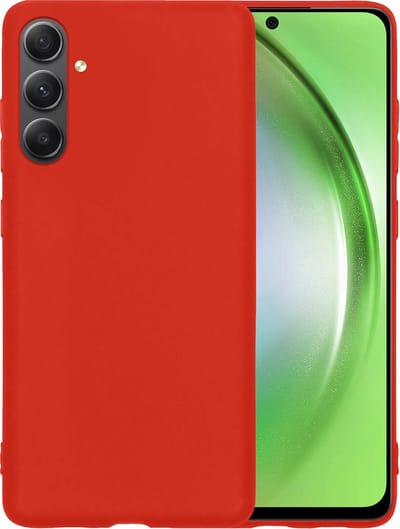 Hoesje - Geschikt voor Samsung Galaxy A54 - Sterk & Shockproof - Hoes Cover - Siliconen Case - Telefoonhoesjes - Rood