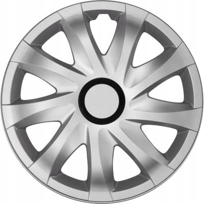 NRM - wieldoppen 14" - zilver - set van 4 stuks - ABS / Duurzaam / Resistant