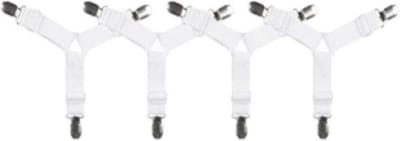 Go Go Gadget - Bedlaken Spanners - Dekbedlaken Aanspanner Clips - 1 set van 4 stuks - Wit