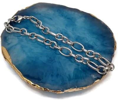 Aramat Jewels | Armbanden | Prachtige Stalen Armband met Fantasieschakel | | | |6mm | Staal | Volwassenen | Verkleurd niet