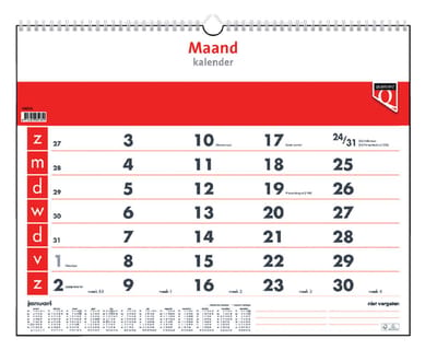 Maandkalender 2022 Quantore
