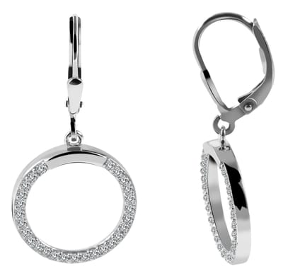AKZENT Akzent dames oorbellen "Liya" van 925 Sterlingzilver, gerhodineerd, duurzaam