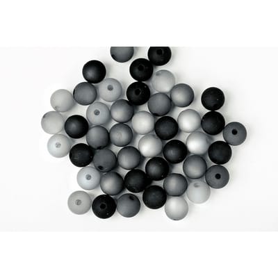 Polaris kraalmix, 8mm, 45 stuks - Zwart