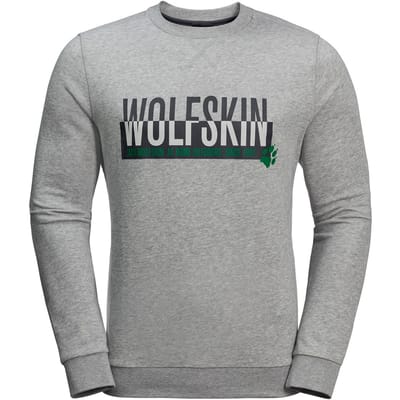 Jack Wolfskin Slogan Heren Trui Grijs