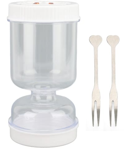 Dailygoody - Olijf Zandloper Jar - Voedsel Container - 55oz - Augurk en Olijf Pot - Geschikt voor Komkommer - Kleur T