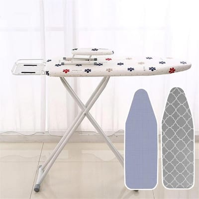 Strijkplankhoes Katoen - Strijkplank Kleed - Kreukvrij Strijken - Hittebestendig Materiaal - 91 x 31 cm - Roze