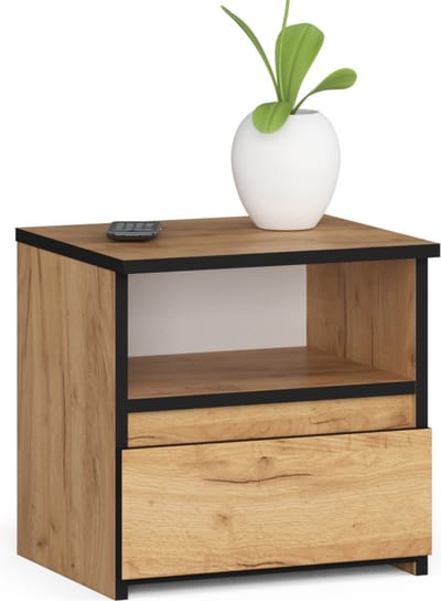 Nachtkastje CL1 met 1 Lade / AKORD Furniture Factory / Craft Eik / 40 x 40 x 35 cm