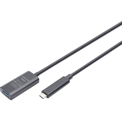 Digitus DA-73113 USB-kabel USB 3.2 Gen2, USB 3.2 Gen2, USB 3.2 Gen1, USB 3.2 Gen1, USB 3.1 Gen2, USB 3.1 Gen1, USB 3.0 USB-C, USB-C stekker, USB-A bus