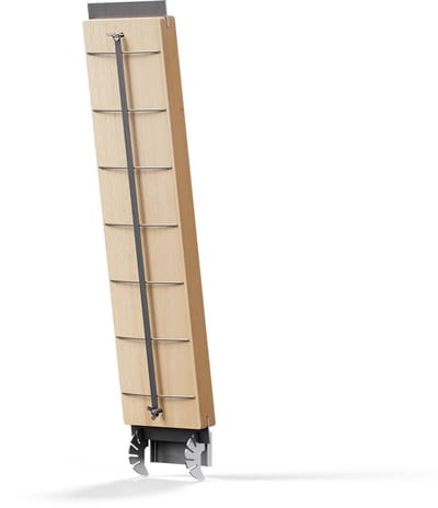 höfats Vlamzalmplank met roestvrijstalen houder van beukenhout, in hoogte verstelbaar voor temperatuurregeling, 55 cm extra lang, 4-voudig draaibare rookplank