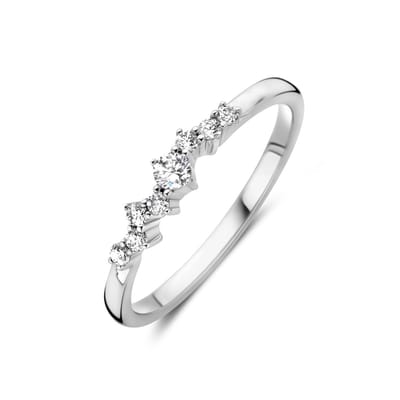 Gerhodineerd Zilver Ring Met Zirkonia 1339019