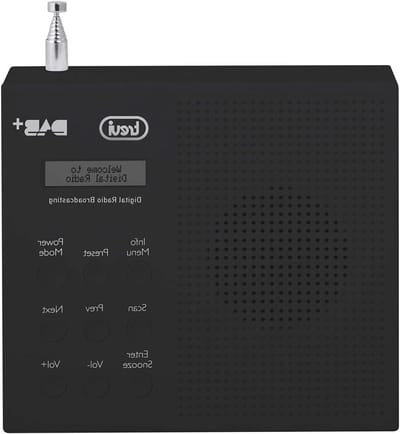 Digitale Radio - Draagbare Radio - Muziek Luisteren - DAB+ Ontvangst - 5 x 17 x 14 cm - Zwart