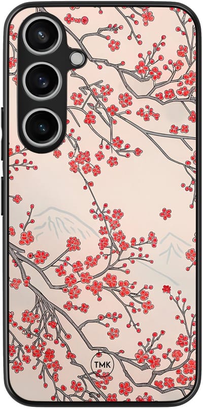 Hoesje geschikt voor Samsung Galaxy A35 - Blossom - Roze - TPU case - Bloemen - Hardcase zwart telefoonhoesje