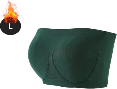 Bovista BH Zonder Beugel - Zonder Bandjes - Push-up Bh's - Comfort Beha - Comfortabel - Sterk - Groen - Maat L