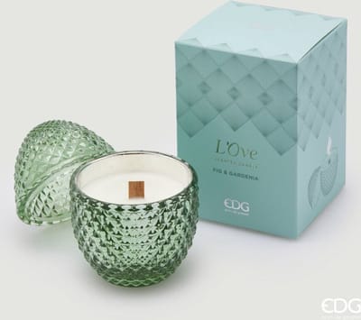 EDG - Enzo De Gasperi - Geurkaars Groen Fig & Gardenia D8 - Glas - Pasen
