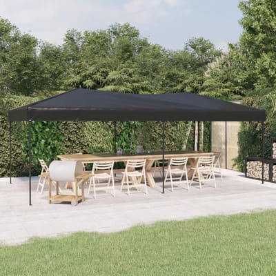 Opvouwbare Partytent - Feesttent Paviljoen - Buitenfeesten Organiseren - UV Waterafstotend - 3 x 6 Meter - Antraciet
