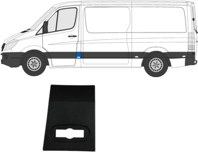 Voorste sierlijst zijlijst voor Mercedes Sprinter 2006-2018 / Links