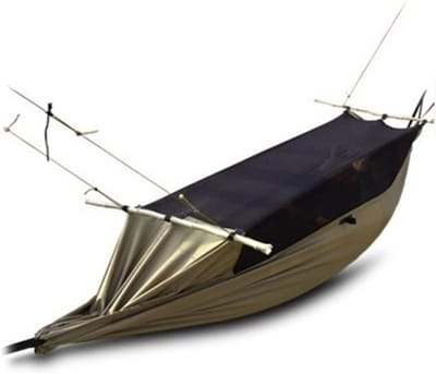 Draagbare Hangmat Tent - Kampeer Hangmat - Outdoor Reizen - Lichtgewicht Ontwerp - 90 x 35 Inch - Bruin