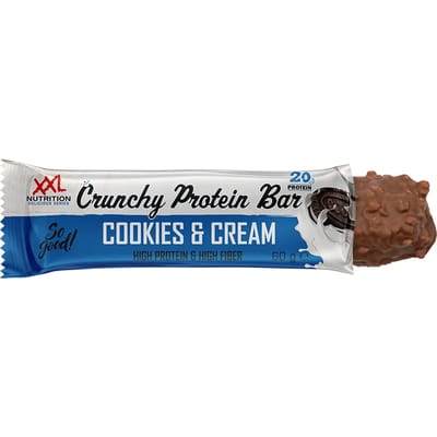 XXL Nutrition Crunchy Protein Bar Cookies & Cream 12 Pack