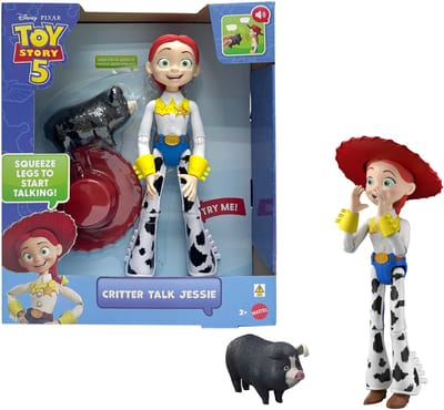 Disney en Pixar Toy Story 5 Beestenpraat Jessie - Actiefiguur van 30 cm en JD varken met 35 geluiden - Nederlands