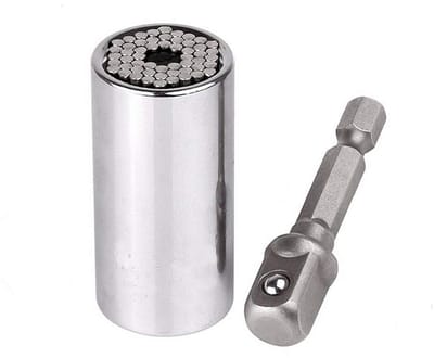 Allecto - Socket Wrench Set - Universele Grip - Compact en Duurzaam - 9-27mm - Voor Automotive en Huishoudelijk Gebruik - Handig voor Onderhoud