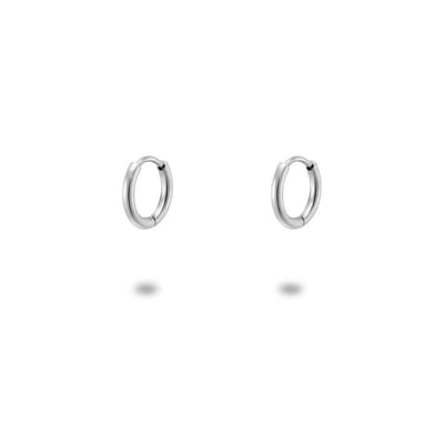 Twice As Nice Oorbellen in edelstaal, mini oorring, 9 mm