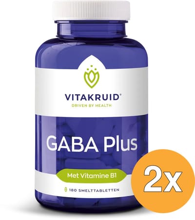 2x Vitakruid GABA Plus (180 smelttabletten)