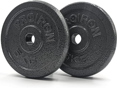 Omgoods- Halterschijven Set - Gietijzer - 1,25 kg / 2,5 kg / 5 kg / 10 kg - Geschikt voor 2,5 cm Hanteltang - Duurzaam - Geschikt voor Thuisgymnastiek - Gewichtsschijven