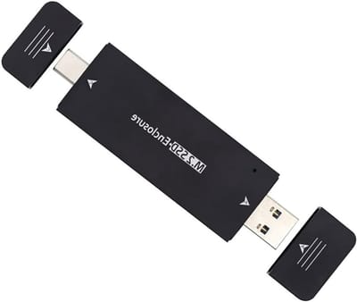 Adapter voor NVMe M-Key M.2 NGFF SATA SSD met Type-C en USB 3.0, RTL9210B Chipset, 2230/2240mm