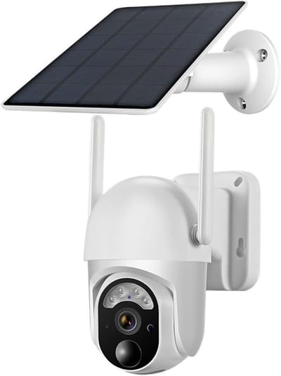 Beveiligingscamera Solar - Outdoor Camera - Woning Bewaken - Tweerichtingsaudio - 3MP Resolutie - Wit