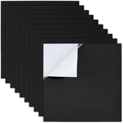 NTH products- Lasergraveertestpapier 10 Vellen - Zelfklevend - 20x20 cm - Zwart - Krasbestendig - Hoogwaardig Materiaal - Markeerpapier